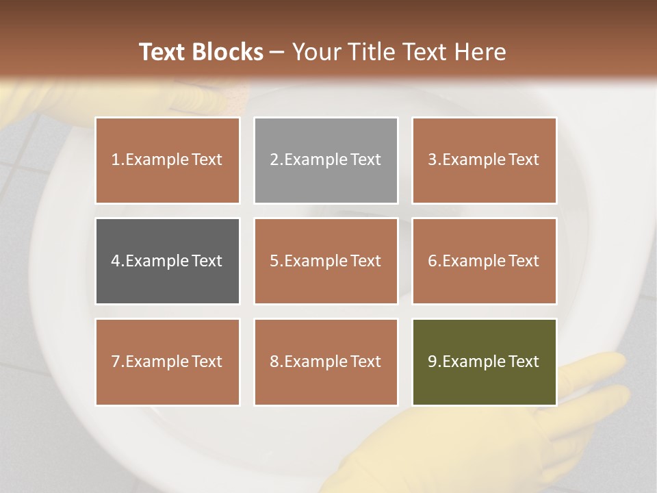 A Person Cleaning A Toilet With A Sponge PowerPoint Template