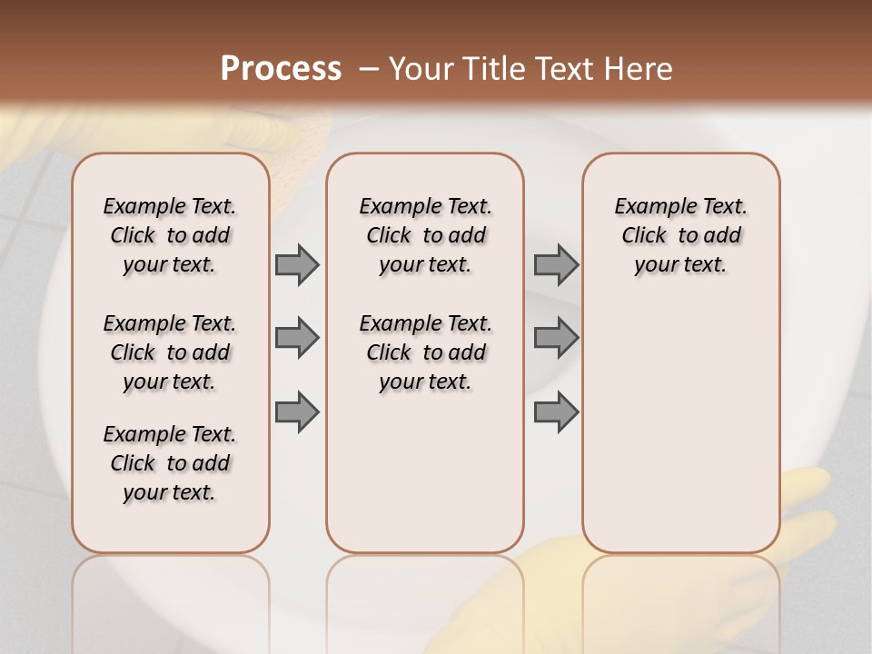 A Person Cleaning A Toilet With A Sponge PowerPoint Template