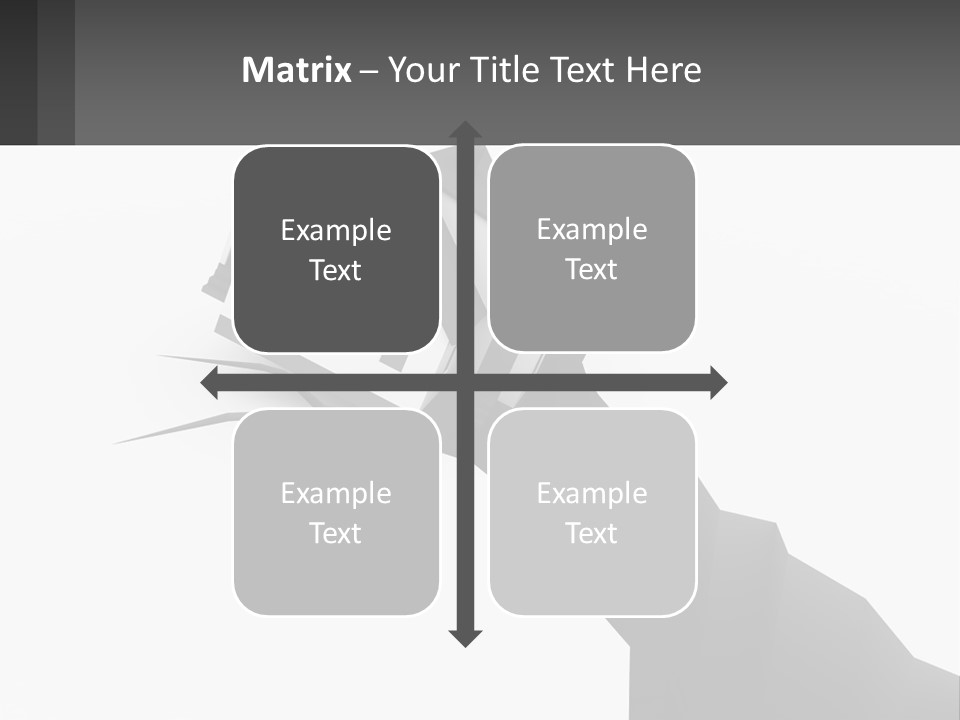 A House On Top Of A Cliff With A Crack In It PowerPoint Template