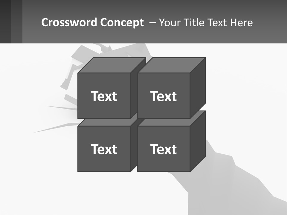 A House On Top Of A Cliff With A Crack In It PowerPoint Template