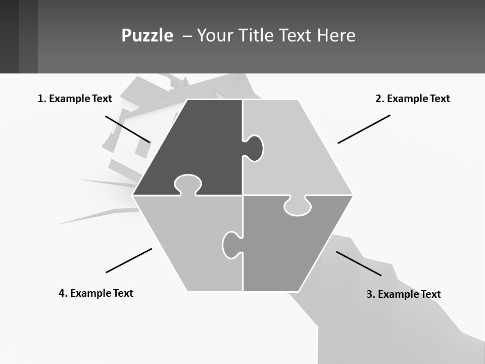 A House On Top Of A Cliff With A Crack In It PowerPoint Template