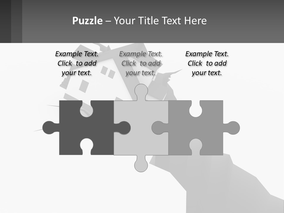 A House On Top Of A Cliff With A Crack In It PowerPoint Template