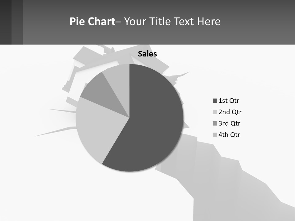 A House On Top Of A Cliff With A Crack In It PowerPoint Template