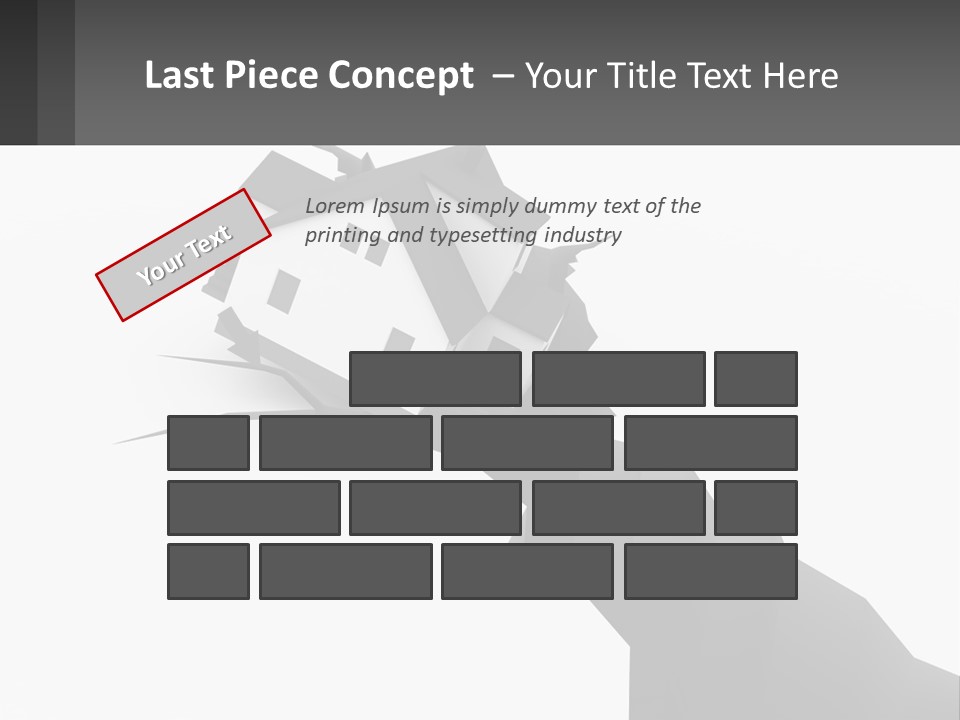 A House On Top Of A Cliff With A Crack In It PowerPoint Template