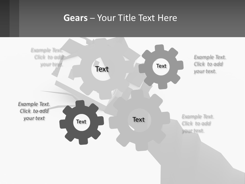 A House On Top Of A Cliff With A Crack In It PowerPoint Template
