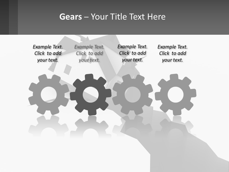 A House On Top Of A Cliff With A Crack In It PowerPoint Template