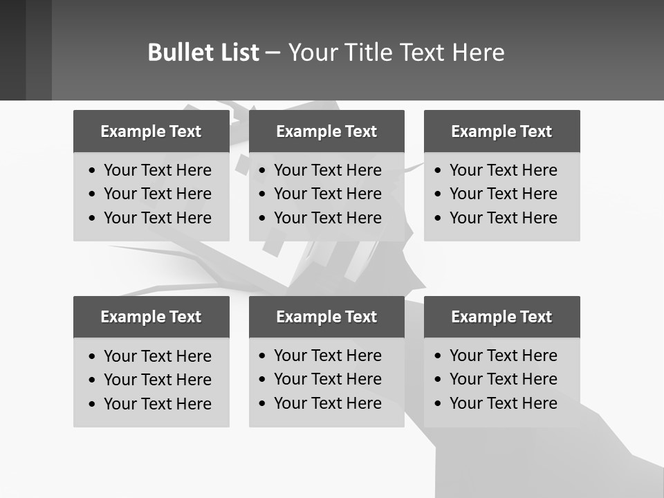 A House On Top Of A Cliff With A Crack In It PowerPoint Template
