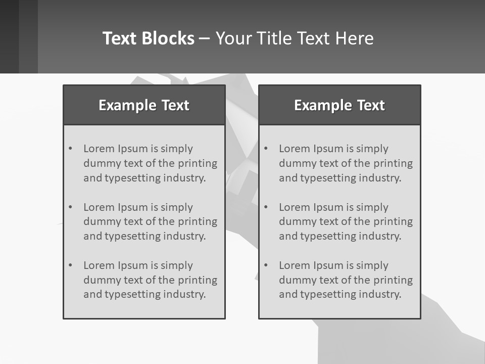 A House On Top Of A Cliff With A Crack In It PowerPoint Template