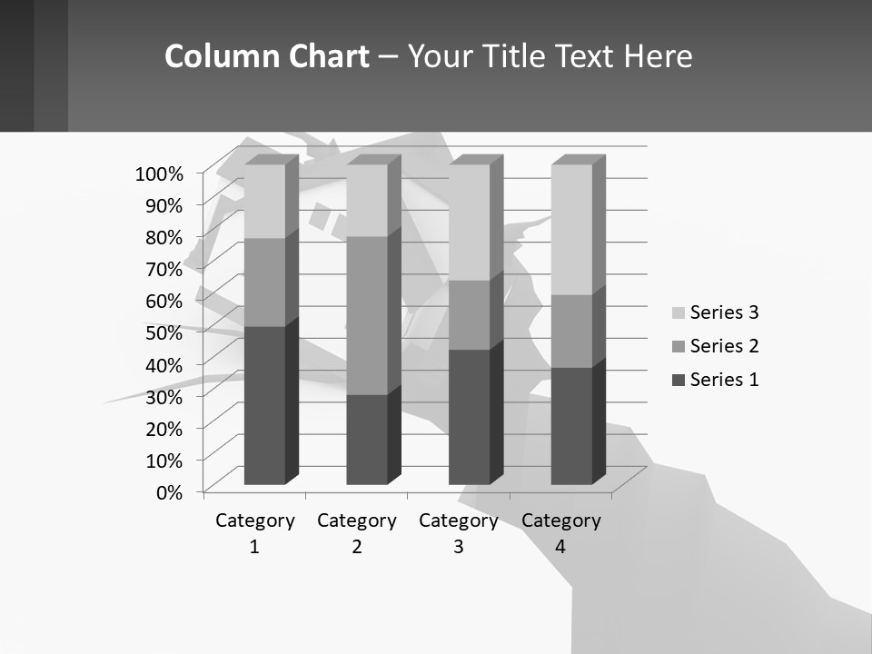 A House On Top Of A Cliff With A Crack In It PowerPoint Template