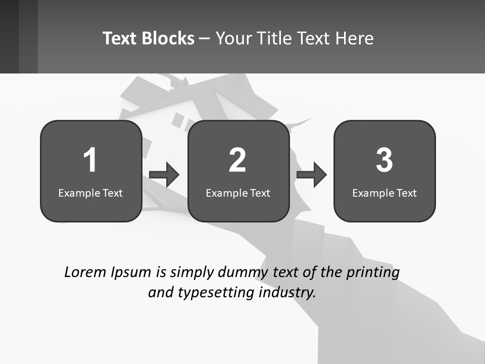 A House On Top Of A Cliff With A Crack In It PowerPoint Template
