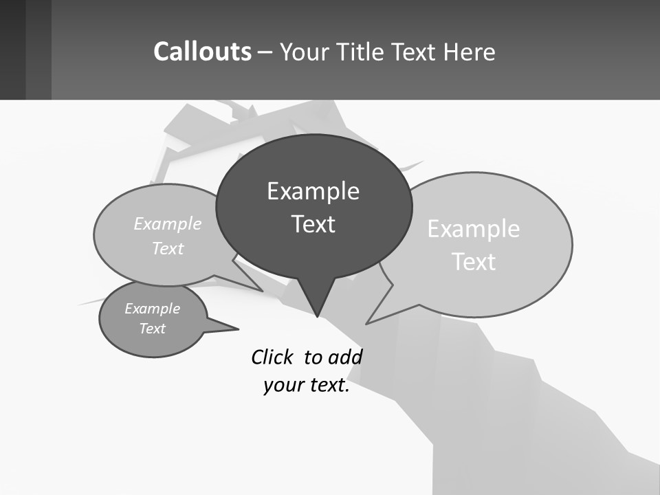 A House On Top Of A Cliff With A Crack In It PowerPoint Template