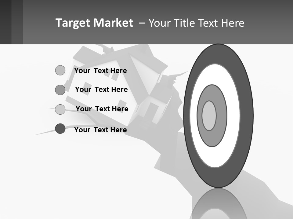 A House On Top Of A Cliff With A Crack In It PowerPoint Template