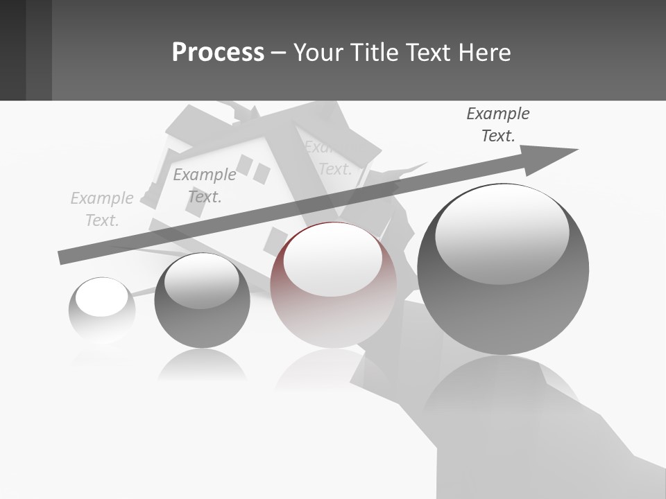 A House On Top Of A Cliff With A Crack In It PowerPoint Template