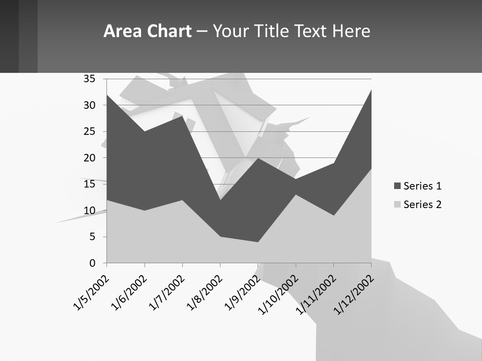 A House On Top Of A Cliff With A Crack In It PowerPoint Template