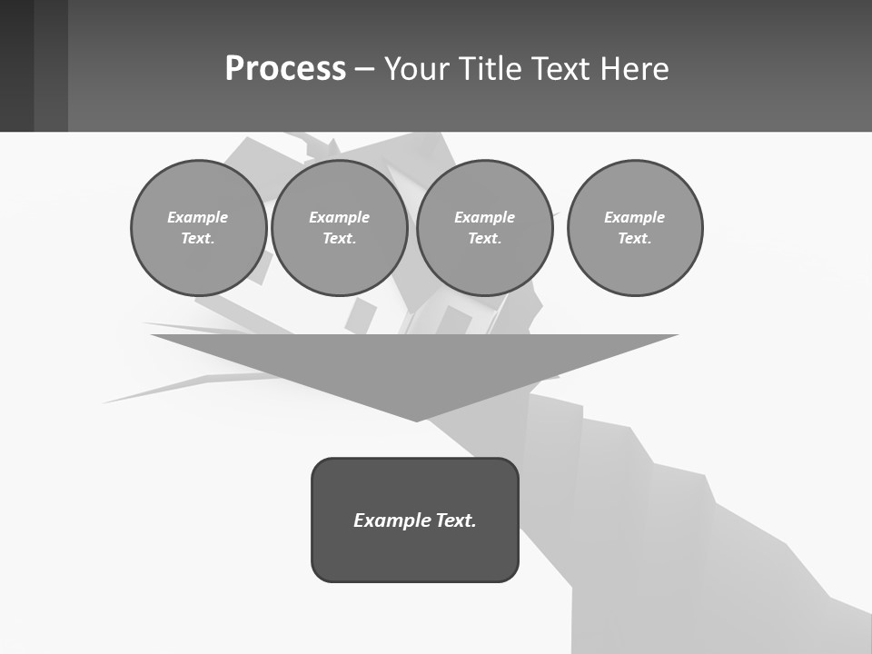 A House On Top Of A Cliff With A Crack In It PowerPoint Template