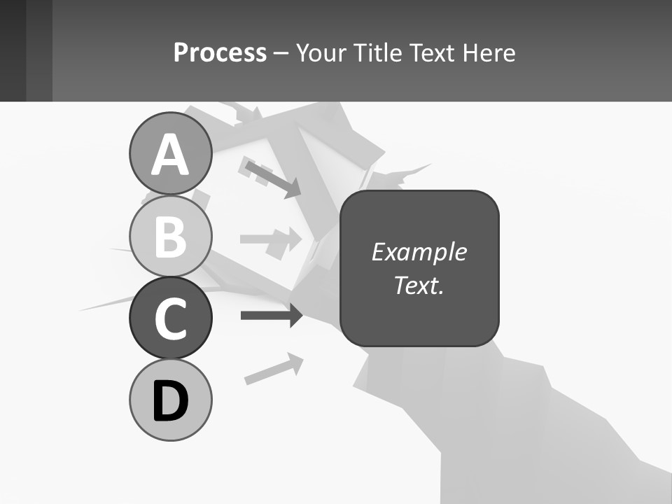 A House On Top Of A Cliff With A Crack In It PowerPoint Template