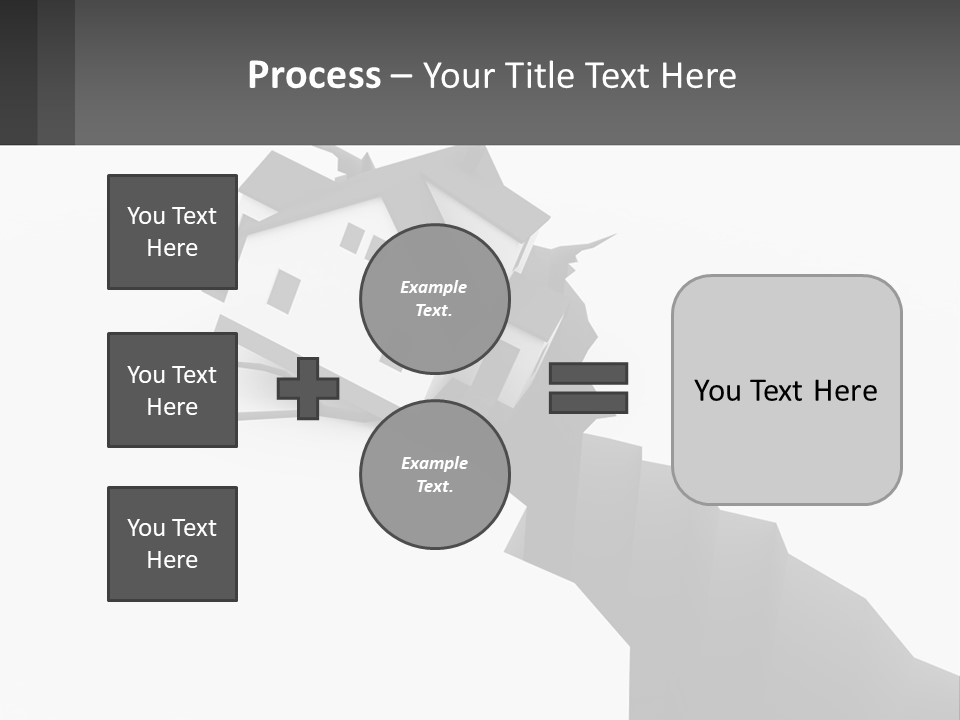 A House On Top Of A Cliff With A Crack In It PowerPoint Template