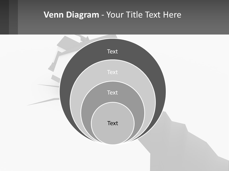 A House On Top Of A Cliff With A Crack In It PowerPoint Template
