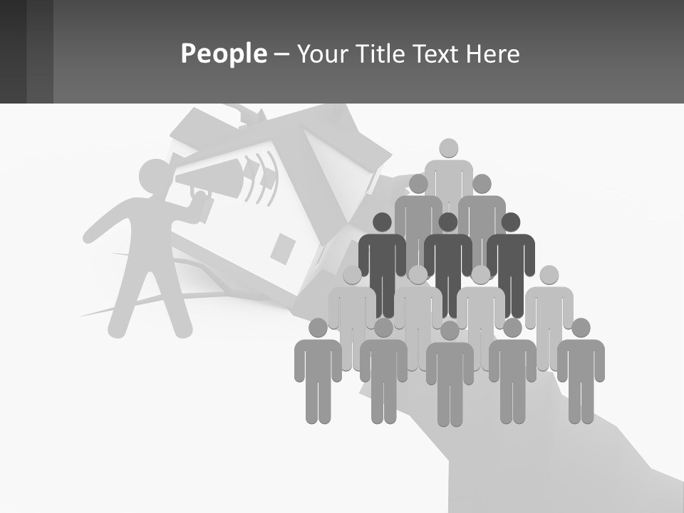 A House On Top Of A Cliff With A Crack In It PowerPoint Template