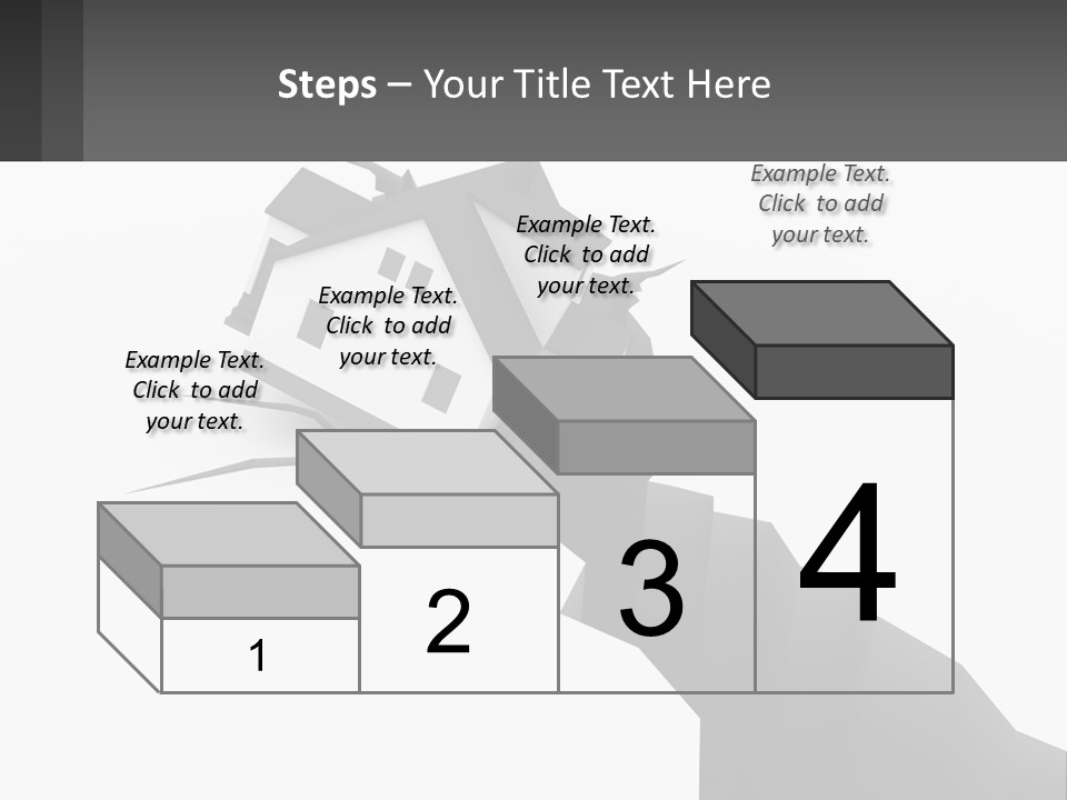 A House On Top Of A Cliff With A Crack In It PowerPoint Template