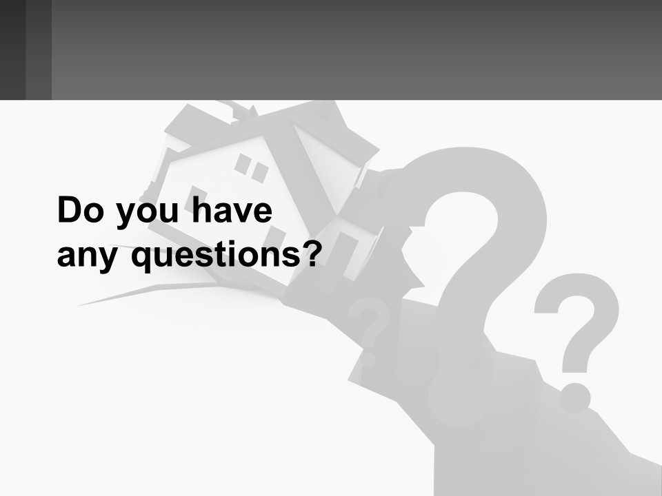 A House On Top Of A Cliff With A Crack In It PowerPoint Template