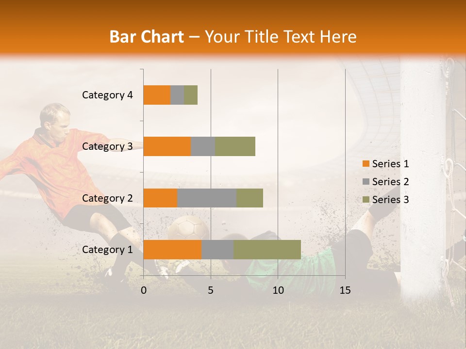 A Soccer Player Is Kicking The Ball Towards The Goal PowerPoint Template