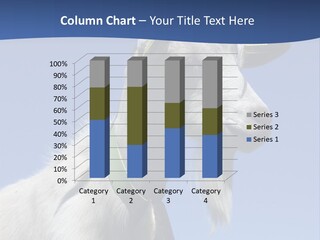 A Goat With Horns Is Standing On A Hill PowerPoint Template