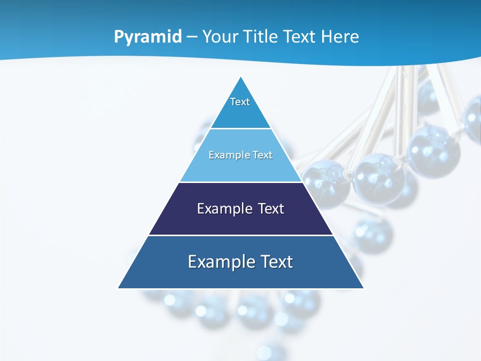 A Group Of Blue Beads On A White Background PowerPoint Template