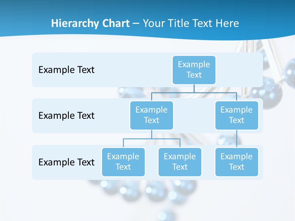 A Group Of Blue Beads On A White Background PowerPoint Template