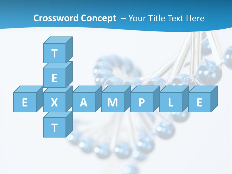 A Group Of Blue Beads On A White Background PowerPoint Template