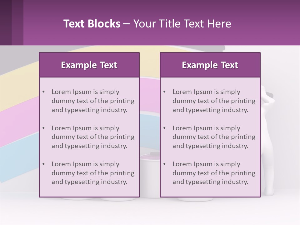 A Person Painting A Rainbow Colored Wall With Paint Rollers PowerPoint Template