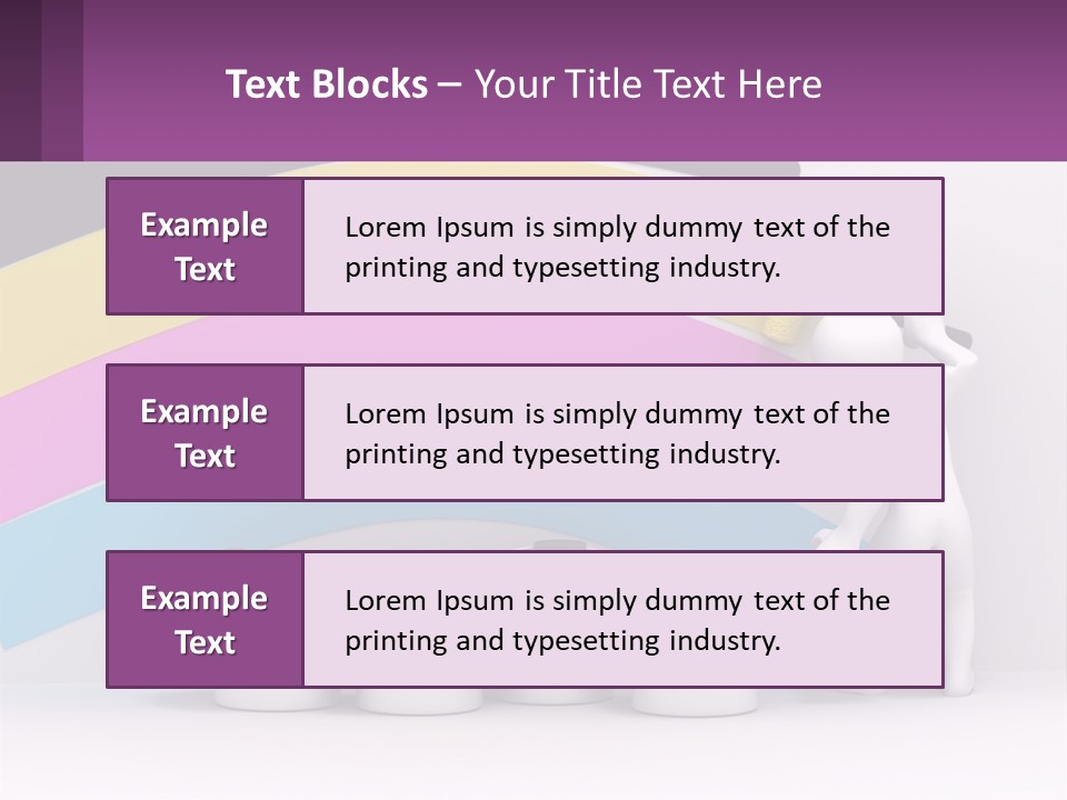 A Person Painting A Rainbow Colored Wall With Paint Rollers PowerPoint Template
