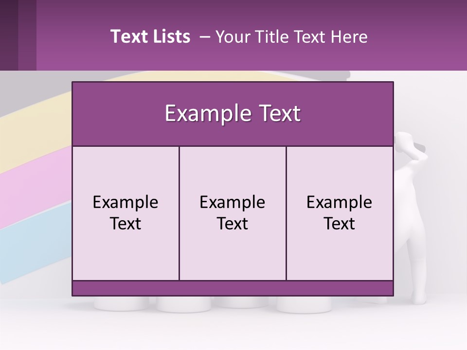 A Person Painting A Rainbow Colored Wall With Paint Rollers PowerPoint Template