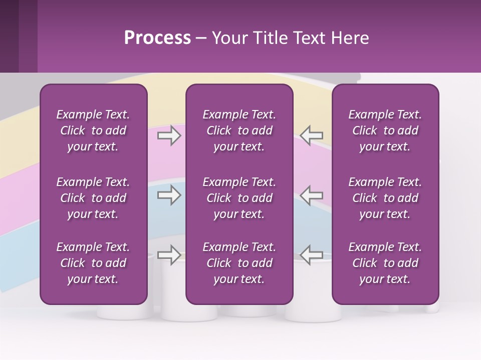 A Person Painting A Rainbow Colored Wall With Paint Rollers PowerPoint Template