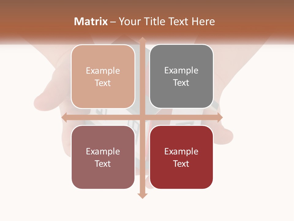 A Person Holding A Toy House In Their Hands PowerPoint Template