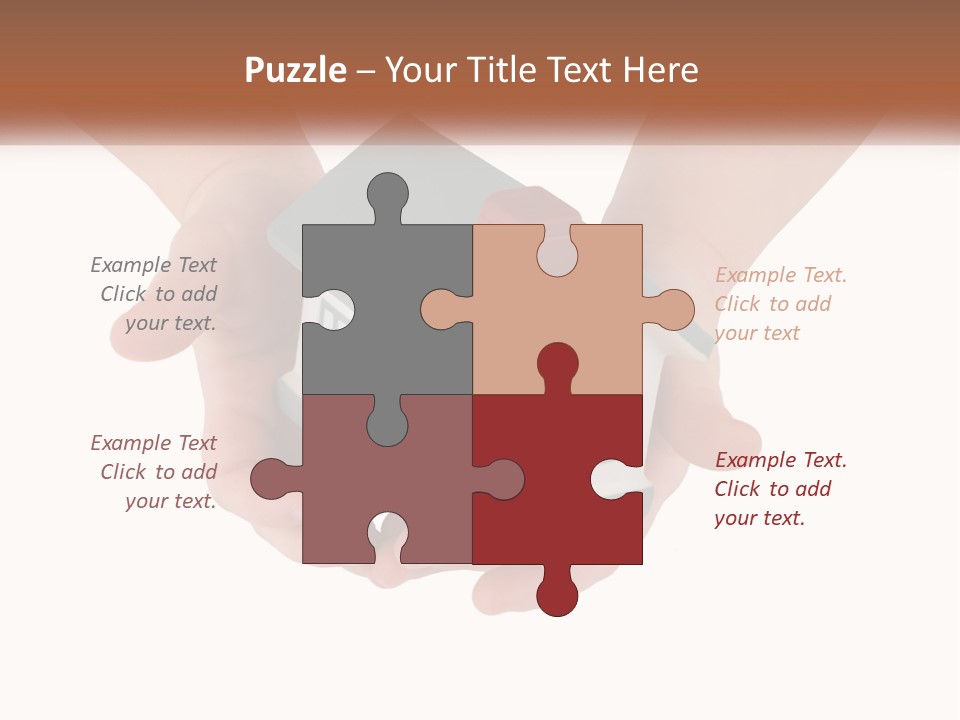 A Person Holding A Toy House In Their Hands PowerPoint Template