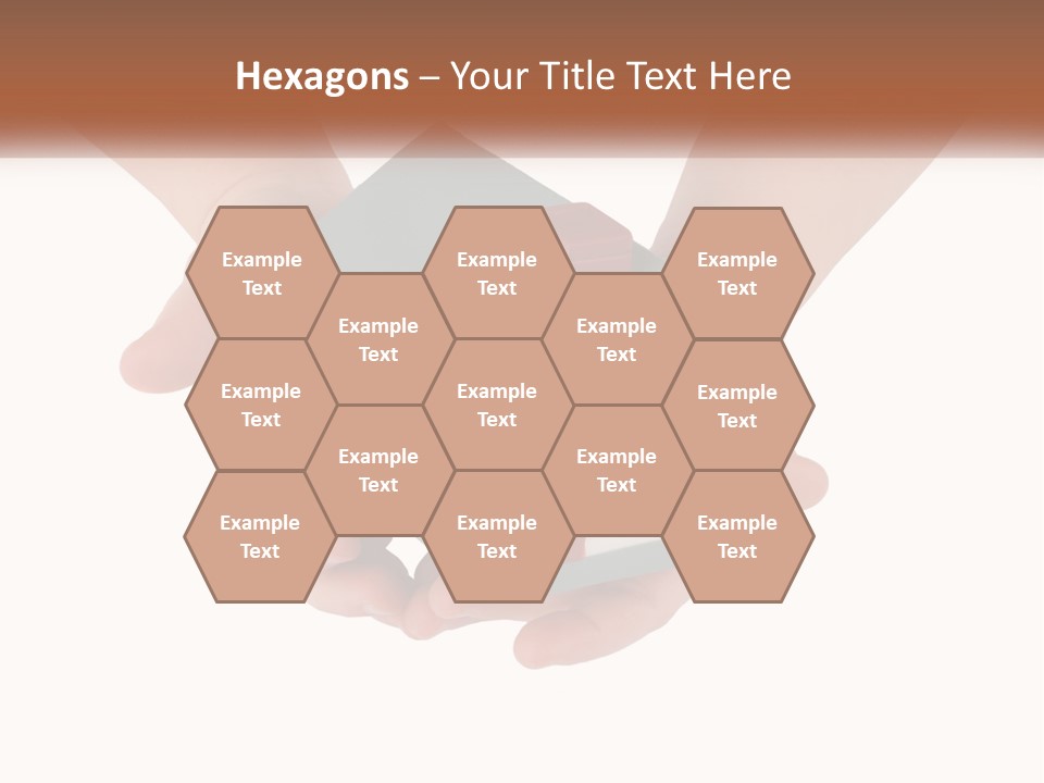 A Person Holding A Toy House In Their Hands PowerPoint Template