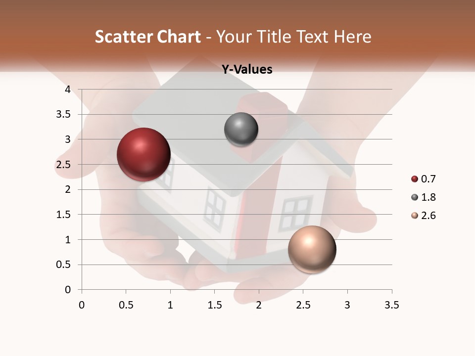 A Person Holding A Toy House In Their Hands PowerPoint Template