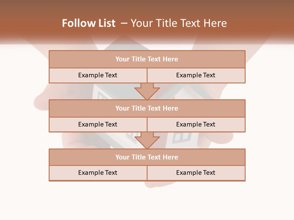 A Person Holding A Toy House In Their Hands PowerPoint Template