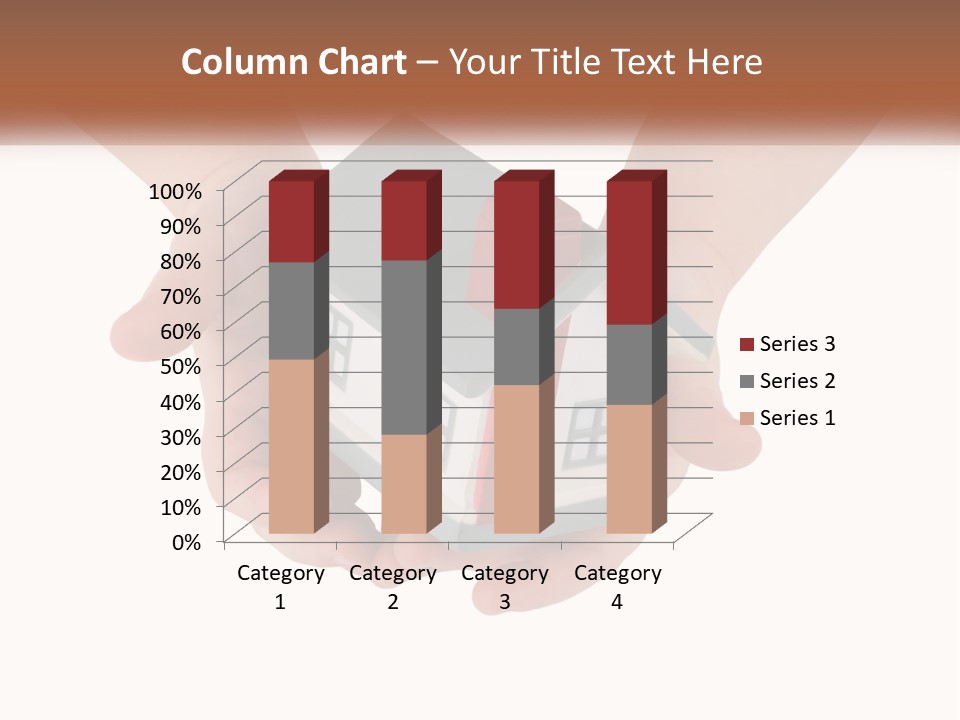 A Person Holding A Toy House In Their Hands PowerPoint Template