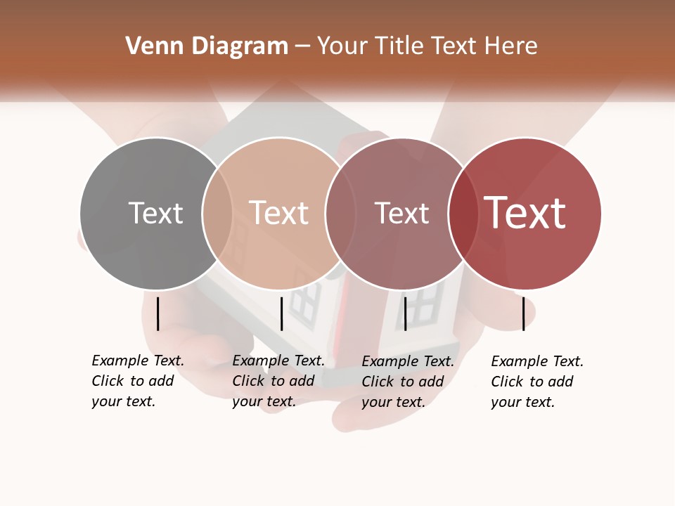 A Person Holding A Toy House In Their Hands PowerPoint Template