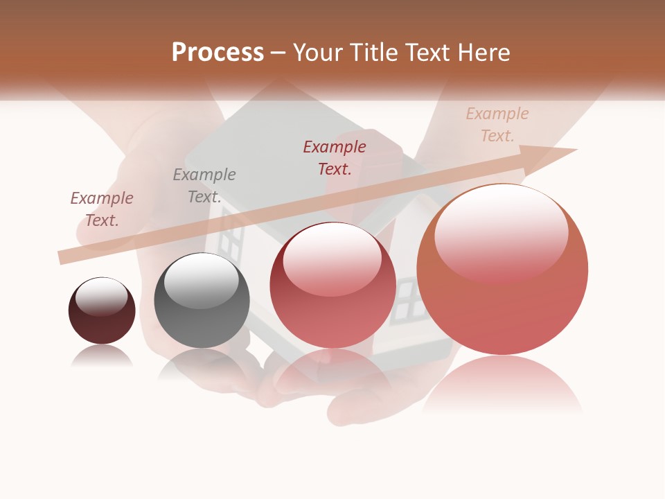 A Person Holding A Toy House In Their Hands PowerPoint Template