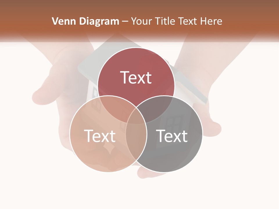 A Person Holding A Toy House In Their Hands PowerPoint Template