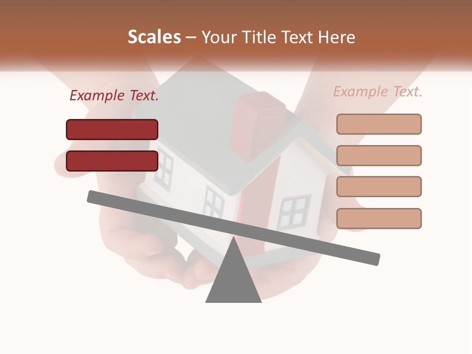 A Person Holding A Toy House In Their Hands PowerPoint Template