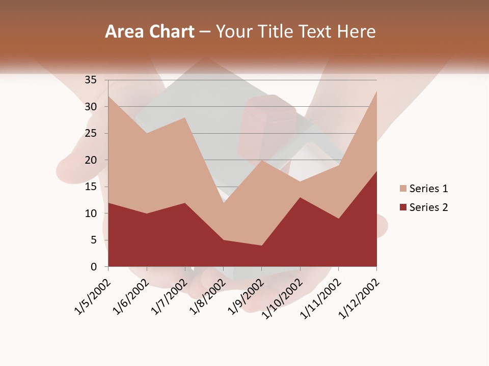 A Person Holding A Toy House In Their Hands PowerPoint Template