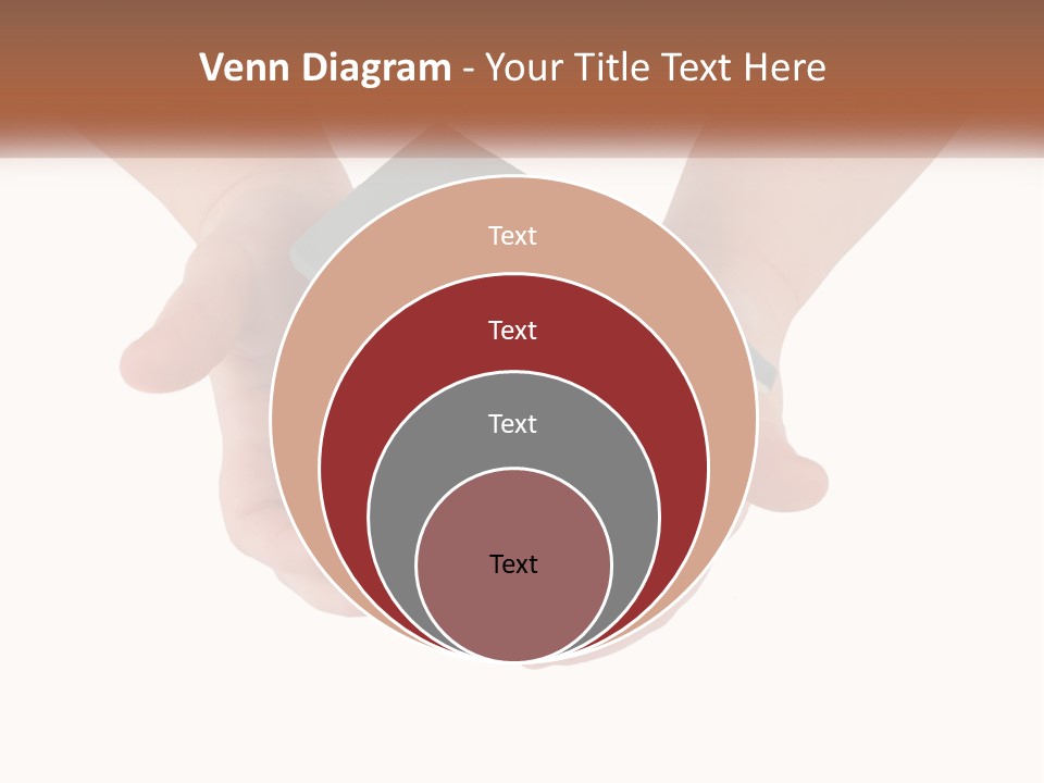 A Person Holding A Toy House In Their Hands PowerPoint Template