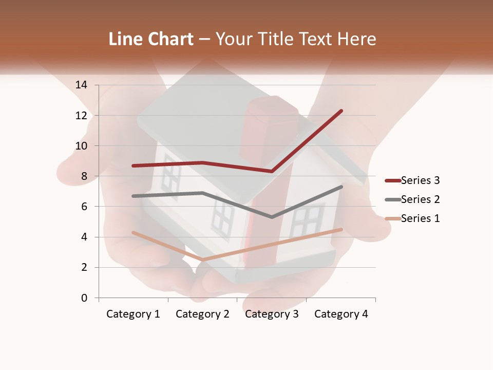 A Person Holding A Toy House In Their Hands PowerPoint Template