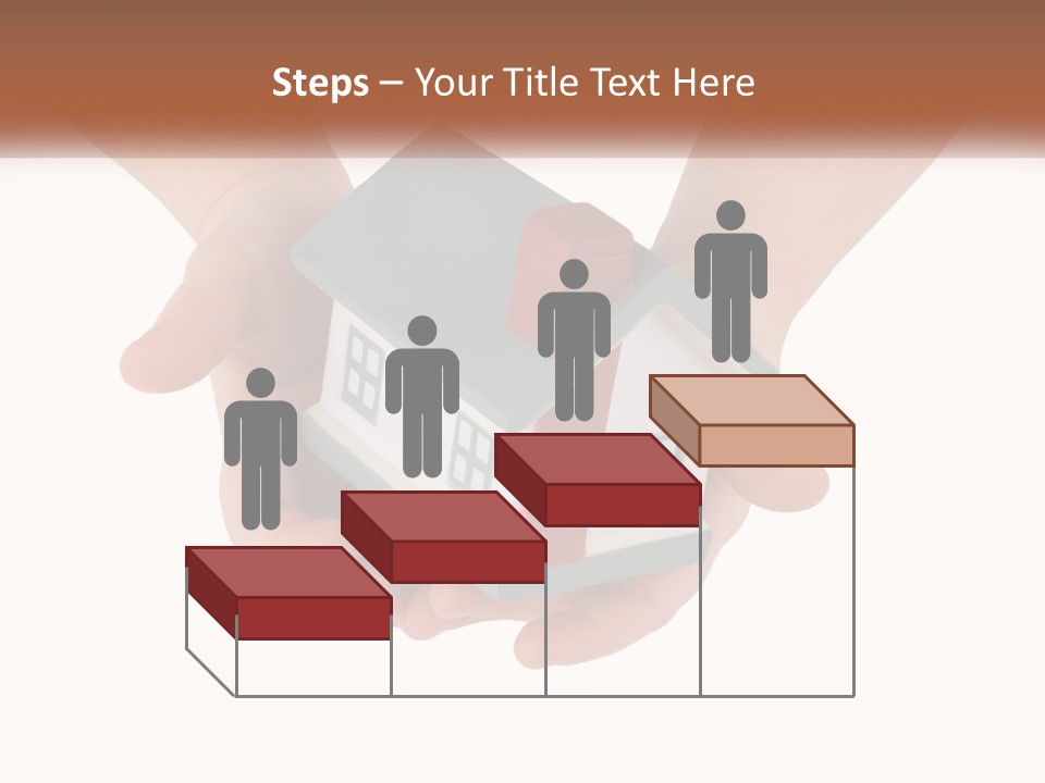 A Person Holding A Toy House In Their Hands PowerPoint Template