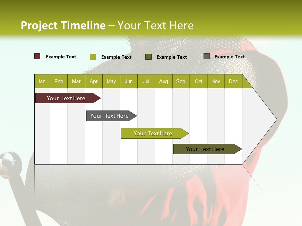 A Man Dressed In Armor Holding A Sword PowerPoint Template