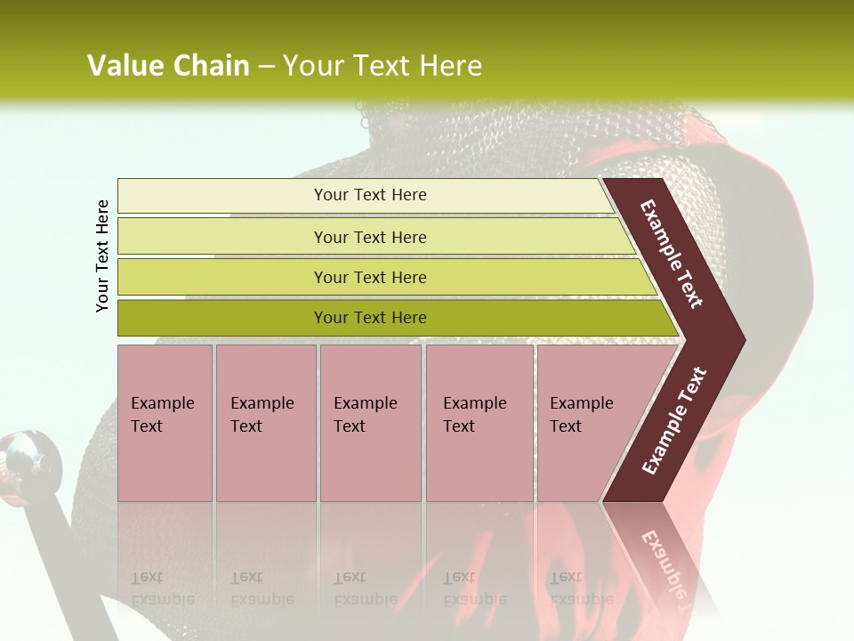 A Man Dressed In Armor Holding A Sword PowerPoint Template